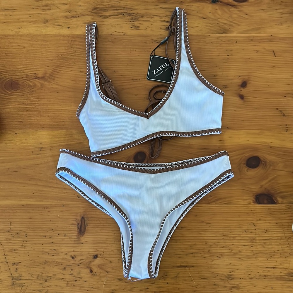 Women’s white bikini